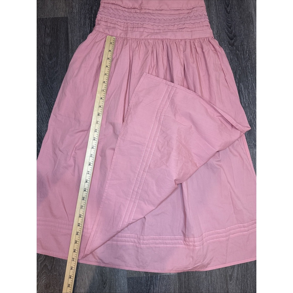 Women's Eyelet Midi Skirt -A New Day Pink Flowy Boho Size XS - Picture 7 of 10